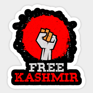 FREE KASHMIR - Stand for Kashmir Solidarity and Freedom Sticker